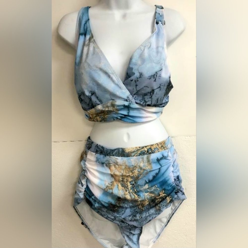 Hanna Nikol Sz 18W 2 Piece Swim Suit Set
